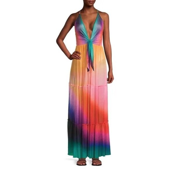 Agua Bendita Pacifico Cosmea Vini Ombré Maxi Dress - Picture 5 of 11